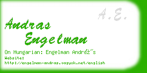 andras engelman business card